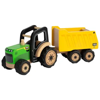 Bigjigs Toys Tidlo Country Tractor & Trailer