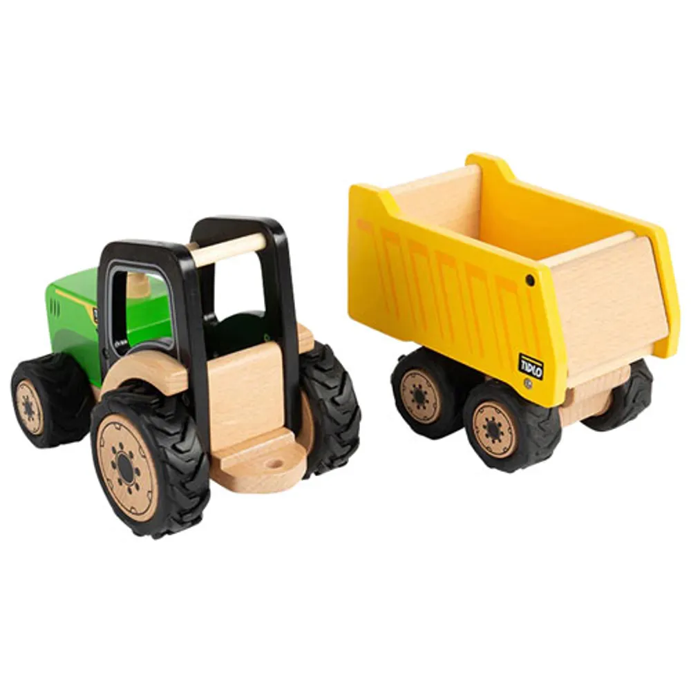 Bigjigs Toys Tidlo Country Tractor & Trailer