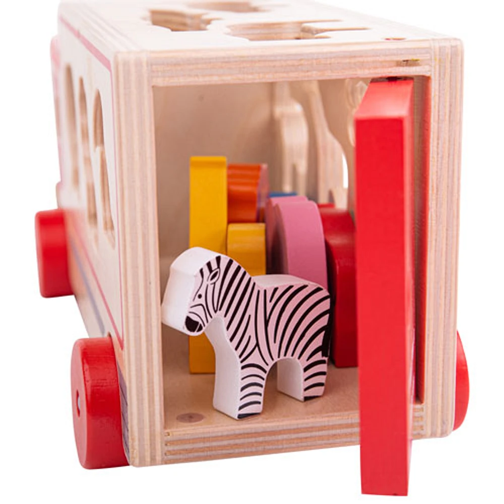 Bigjigs Wooden Safari Sorting Lorry