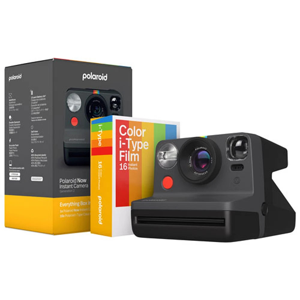 Polaroid Now Gen2 Instant Camera Everything Box - Black