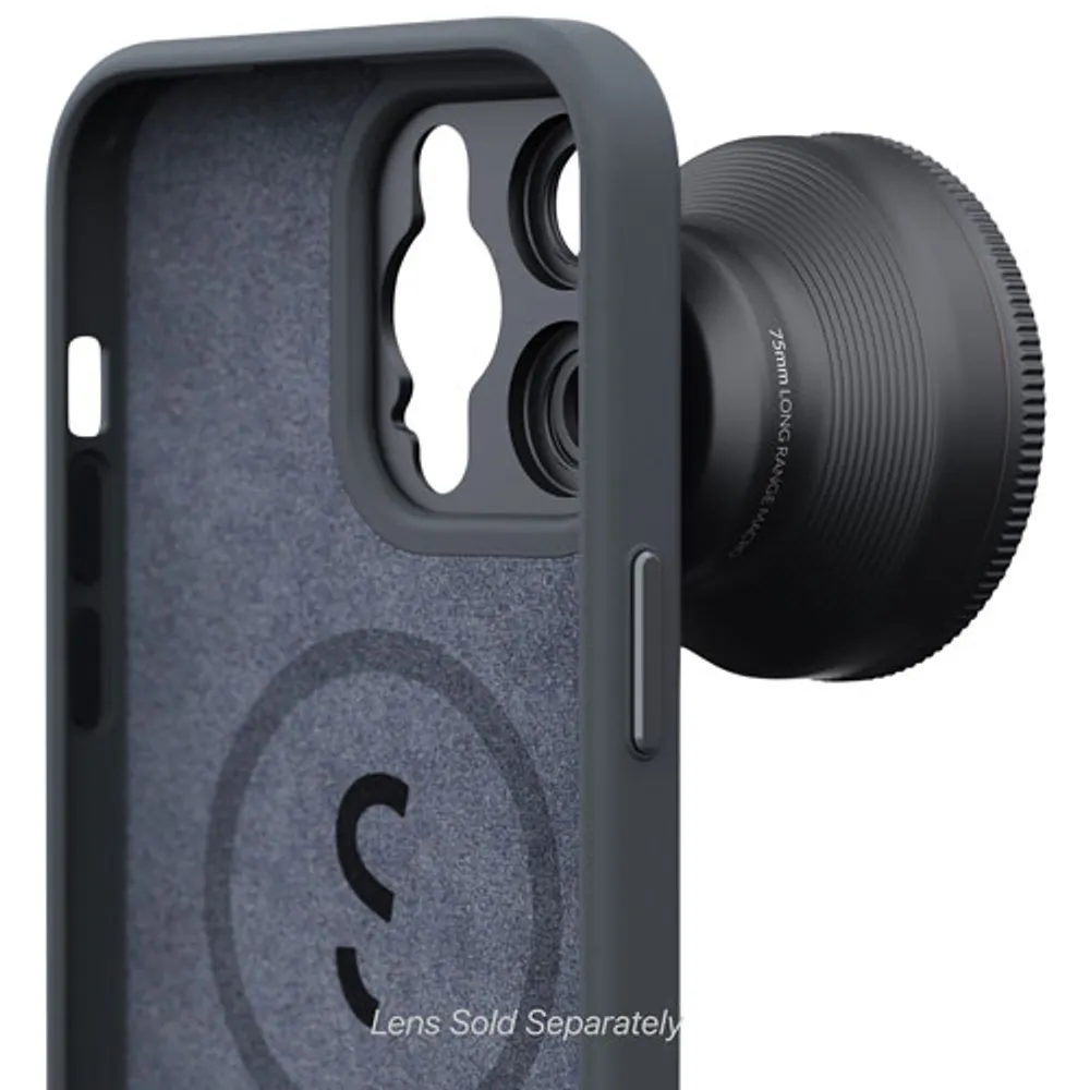 ShiftCam Fitted Hard Shell Case for iPhone 14 Plus with Lens Mount - Charcoal