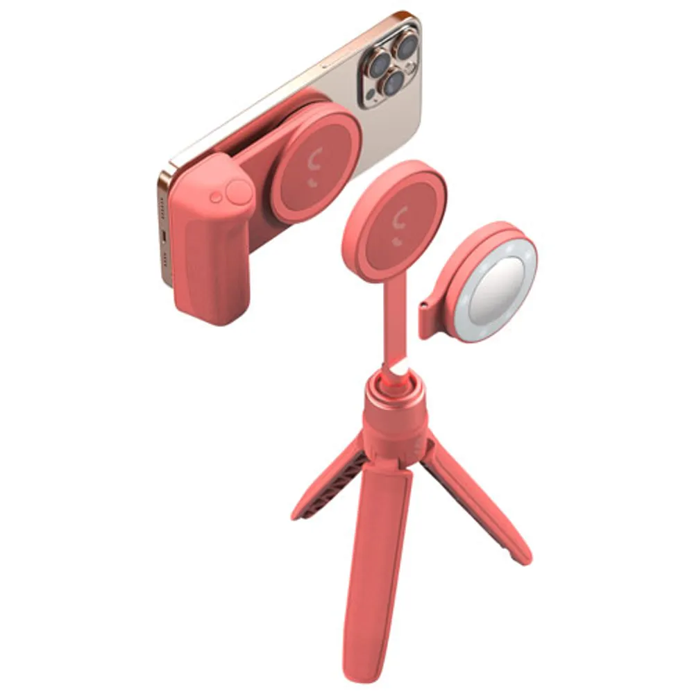ShiftCam SnapGrip Magnetic Smartphone Creator Kit - Pink Pomelo