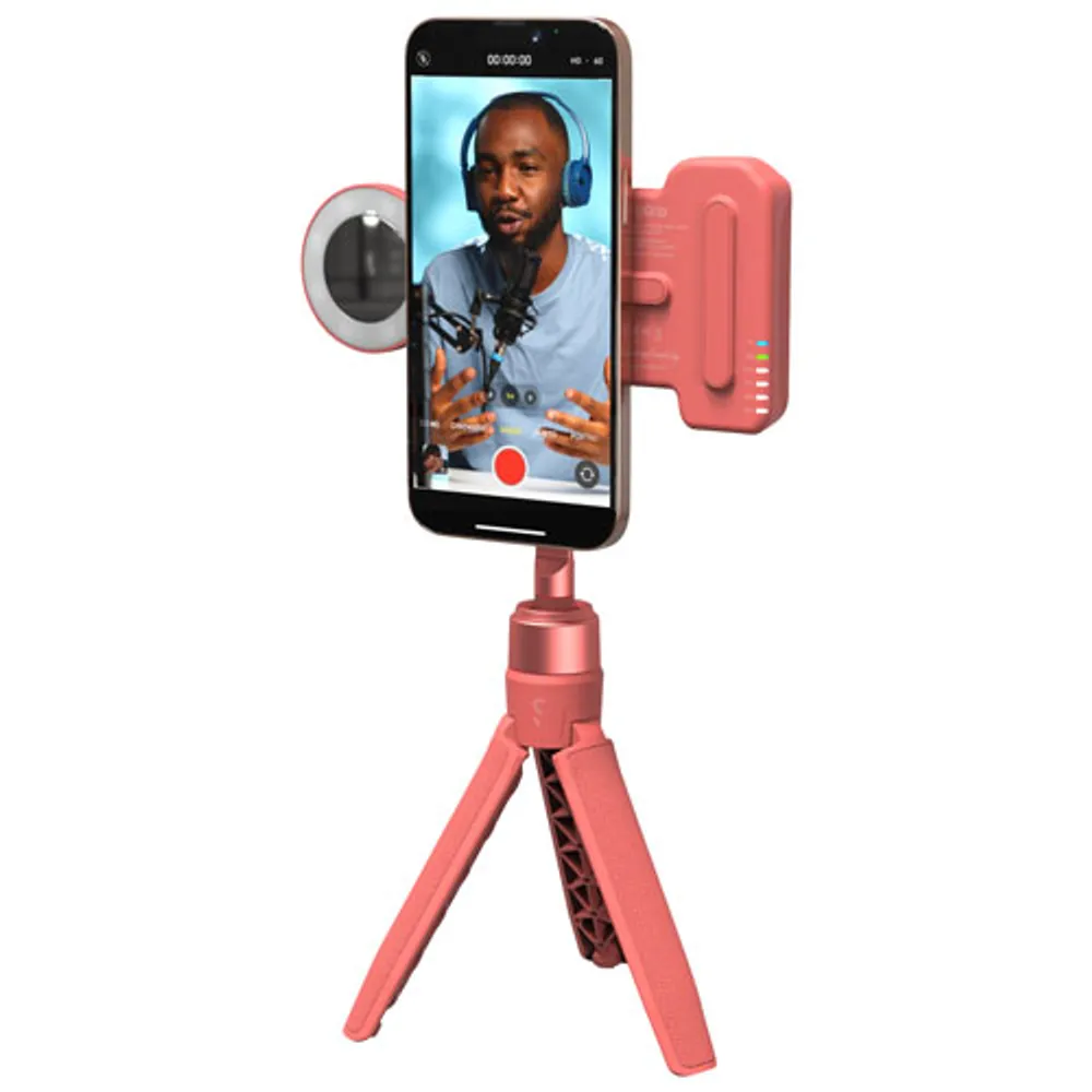 ShiftCam SnapGrip Magnetic Smartphone Creator Kit - Pink Pomelo