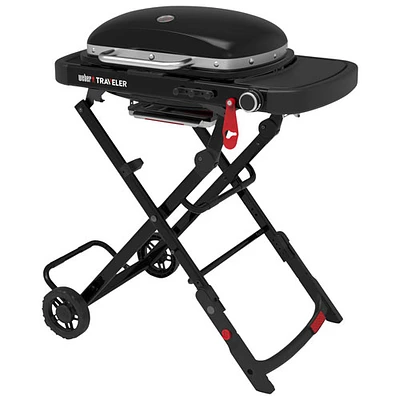 Barbecue au propane portatif et compact de 11 000 BTU Traveler de Weber - Noir