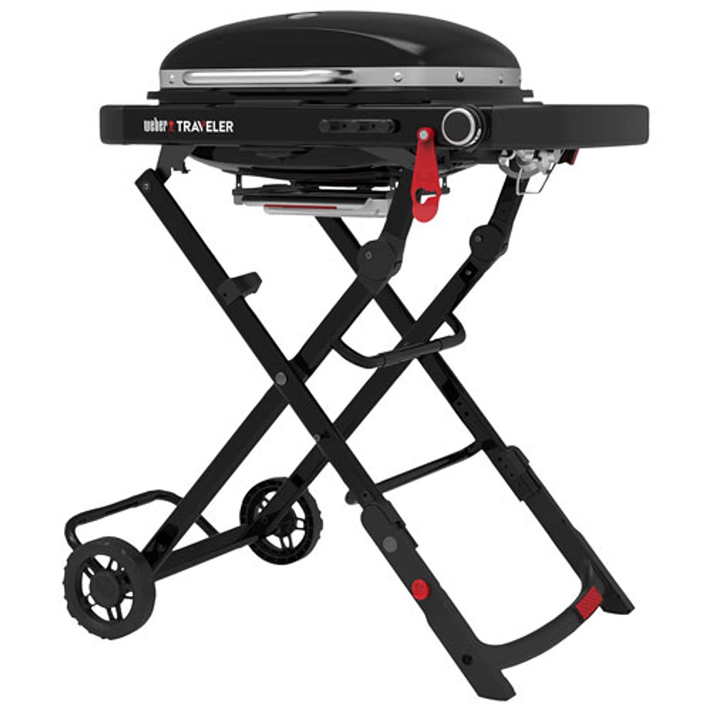 Barbecue au propane portatif et compact de 11 000 BTU Traveler de Weber - Noir