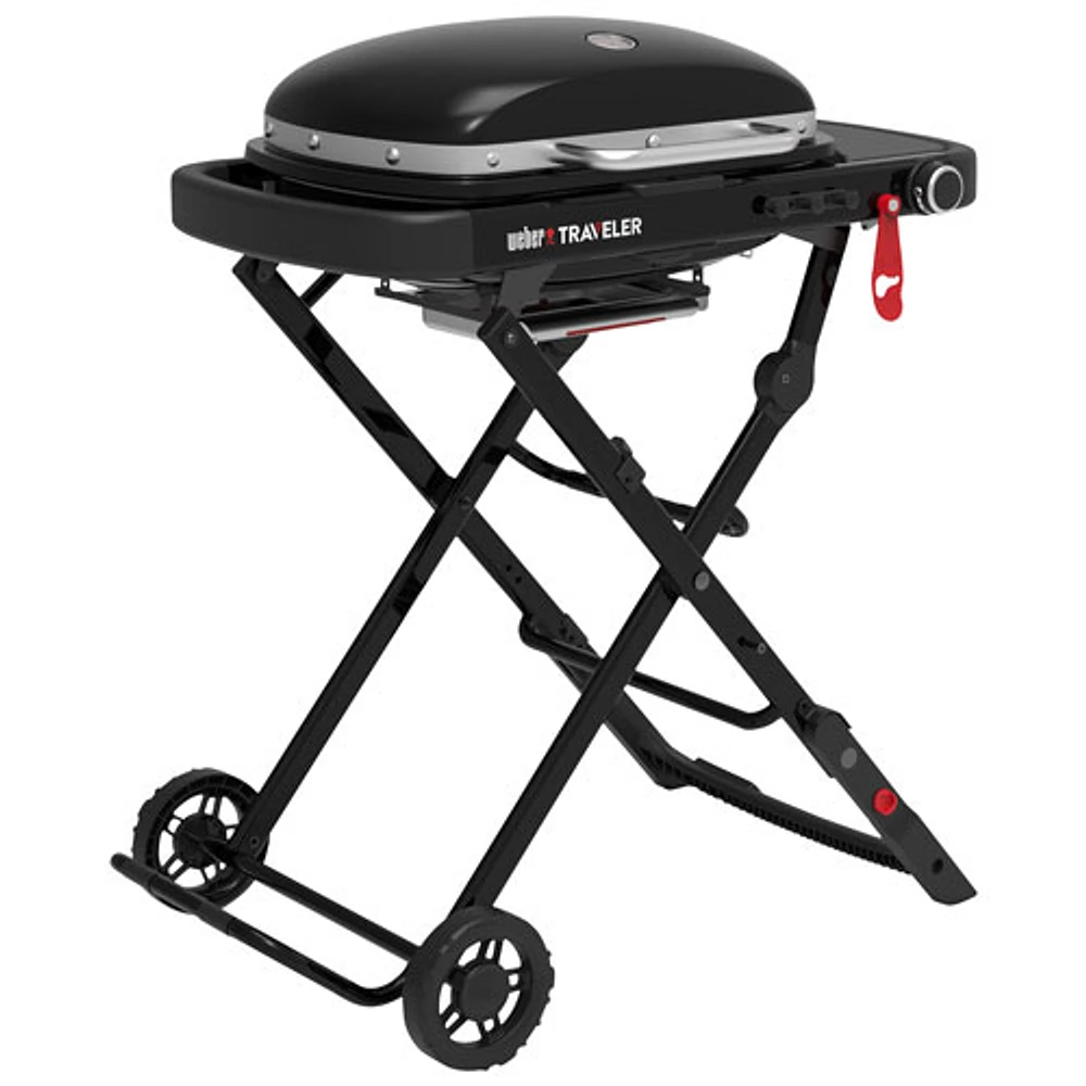 Barbecue au propane portatif et compact de 11 000 BTU Traveler de Weber - Noir