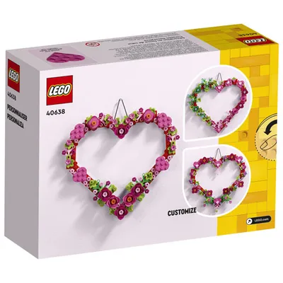 LEGO Creations : Décoration en forme de coeur - 254 pièces (40638)