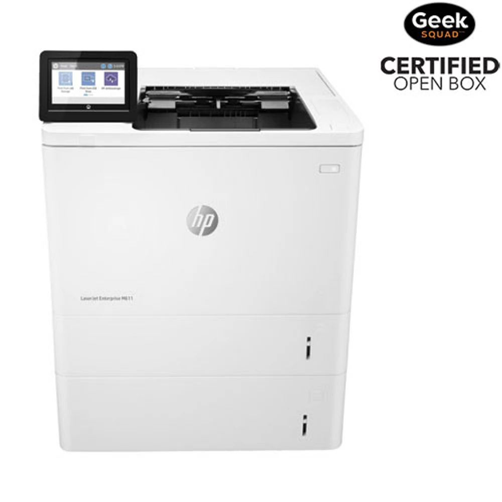 Open Box - HP LaserJet Enterprise M611x Monochrome Wireless Laser Printer - (7PS85A#BGJ)