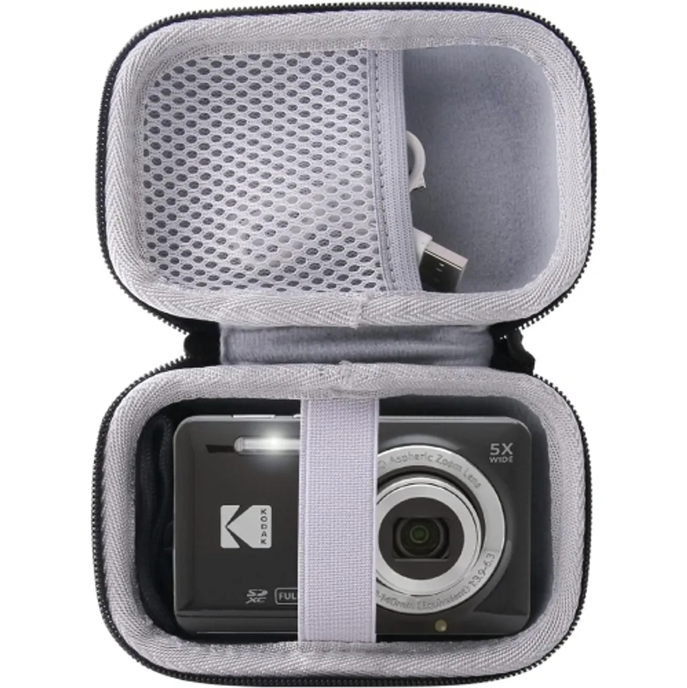 Kodak PIXPRO Friendly Zoom FZ55 Digital Camera (Black) with Case