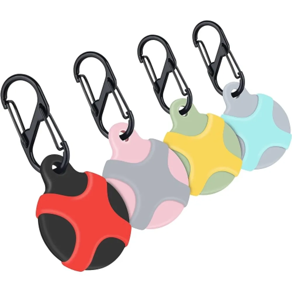 Apple AirTags 4-pack with Luggage Tag, & 4 Silicone Tag Sleeves
