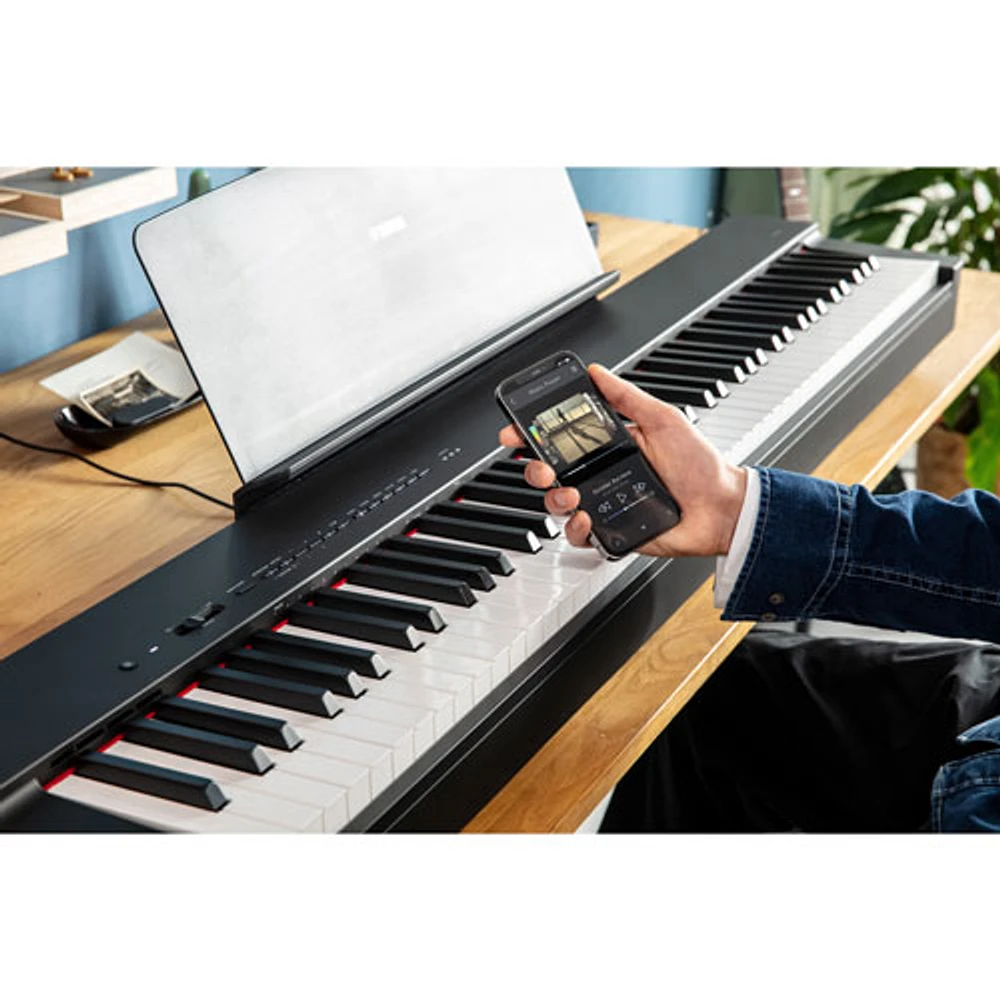 Yamaha P-225 88-Key Graded Hammer Compact Digital Piano - Black