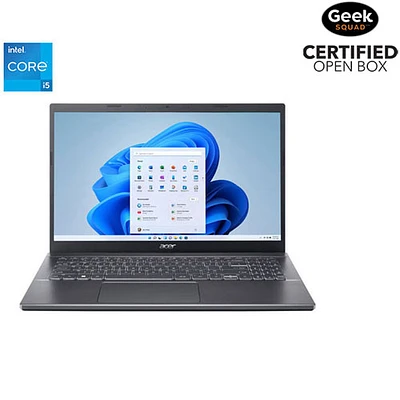 Boîte ouverte - Portable de 15,6 po Aspire 5 d'Acer - Fer (Core i5-12450H d'Intel/SSD 512 Go/RAM 8 Go/Windows 11)