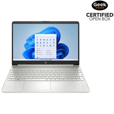 Open Box - HP 15.6" Laptop - Natural Silver (Intel Core i5-1235U/512GB SSD/16GB RAM/Windows 11 Home)