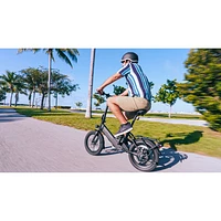 Blutron EB350F 350W Foldable Compact Electric Bike (Up to 33km Battery Range / 32km/h Top Speed) - Black - Exclusive Retail Partner