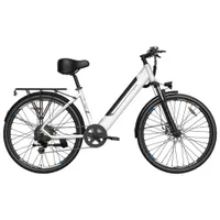 Blutron EB650 500W Electric Commuter Bike (Up to 60km Battery Range / 32km/h Top Speed) - Ghost White