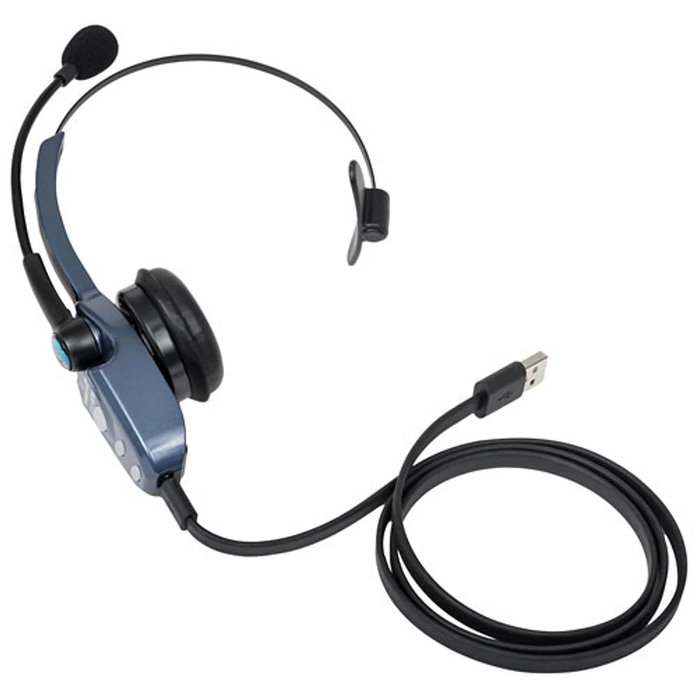 Casque d'écoute mono sans fil Bluetooth B250-XTS de BlueParrott avec microphone à suppression du bruit à 91 %