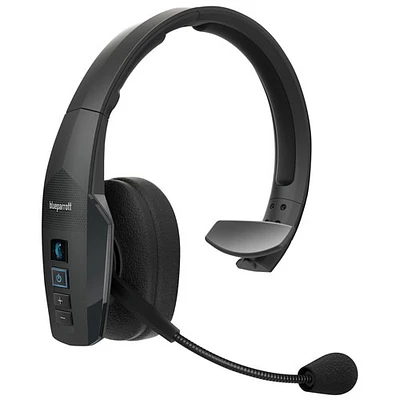 Casque d'écoute mono sans fil Bluetooth B450-XT de BlueParrott avec microphone à suppression du bruit à 96 % et serre-tête rembourré