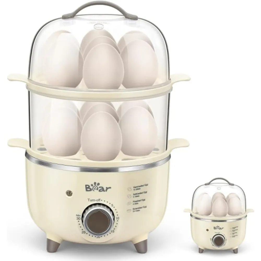 New Hamilton Beach 3 in 1 Egg Cooker 14 Egg Capacity Poach Hard