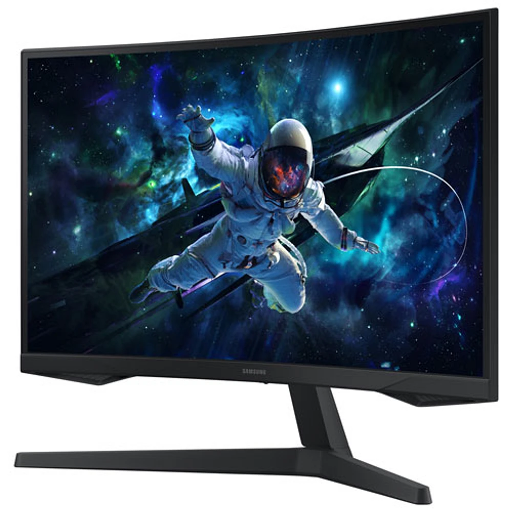 Moniteur de jeu FreeSync DEL incurvé VA QHD 165 Hz 27 po Odyssey G5 de Samsung avec temps de réponse 1 ms gris à gris (LS27CG550ENXZA) - Noir