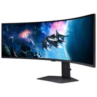 Moniteur de jeu FreeSync DEL incurvé VA 240 Hz 49 po de Samsung avec temps de réponse de 1 ms gris à gris (LS49CG952ENXZA) - Noir