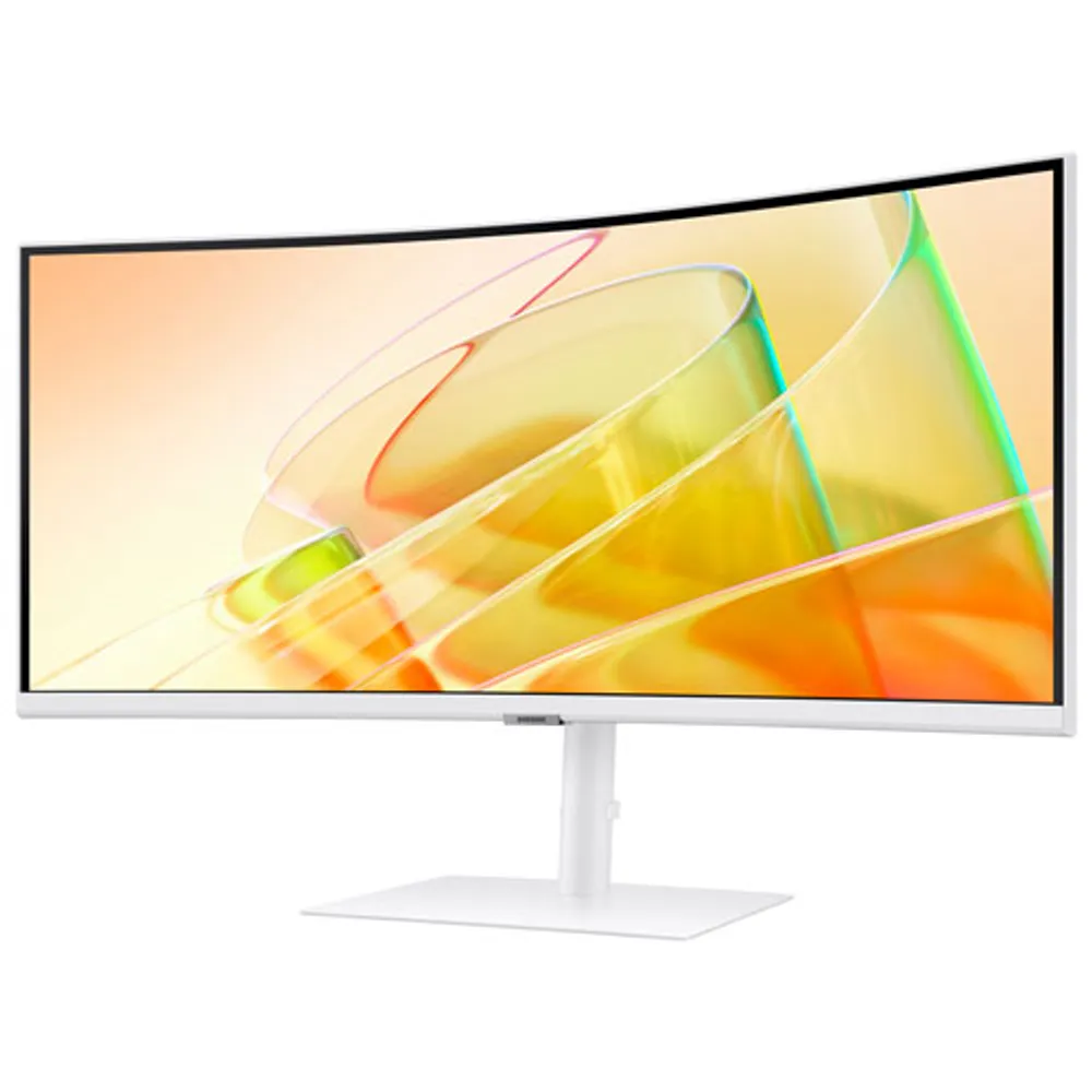 Moniteur FreeSync 34 po DEL VA incurvé WQHD 100 Hz de Samsung avec temps de réponse de 5 ms gris à gris (LS34C650TANXGO) - Blanc chaud