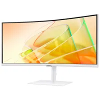 Moniteur FreeSync 34 po DEL VA incurvé WQHD 100 Hz de Samsung avec temps de réponse de 5 ms gris à gris (LS34C650TANXGO) - Blanc chaud