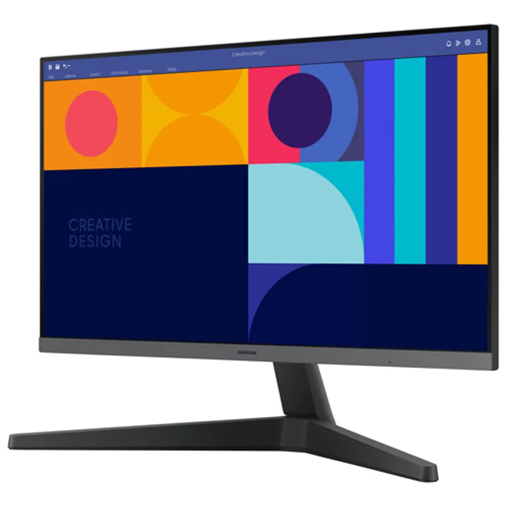 Moniteur FreeSync DEL IPS 100 Hz 24 po de Samsung avec temps de réponse de 4 ms gris à gris (LS24C330GANXZA) - Noir