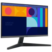 Moniteur FreeSync DEL IPS 100 Hz 24 po de Samsung avec temps de réponse de 4 ms gris à gris (LS24C330GANXZA) - Noir