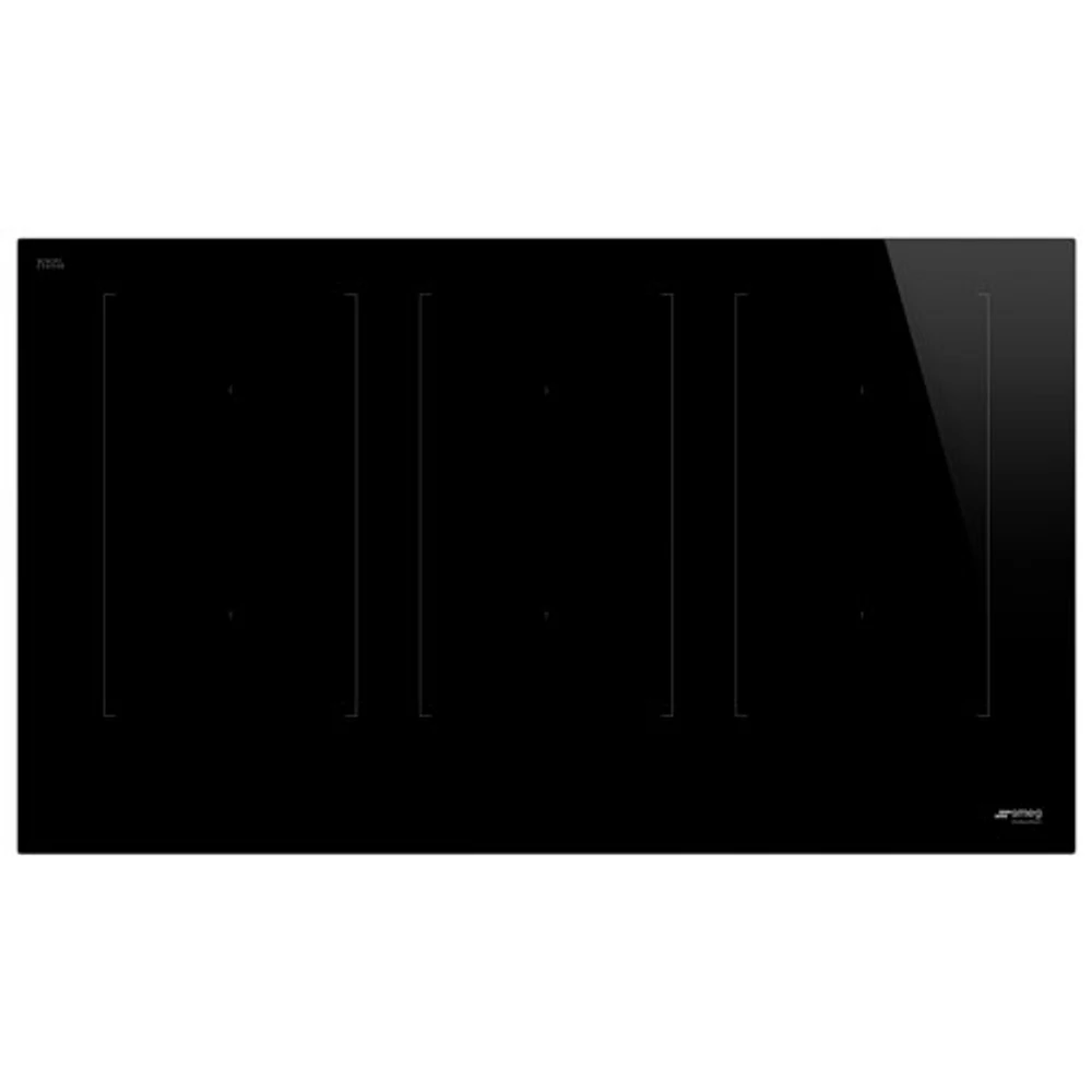 Smeg 35" 6-Element Induction Cooktop (SIMU336D) - Black