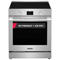 Cuisinière à induction autonome à 5 éléments avec convection véritable et friture à air chaud 6,2 pi³ 30 po Professional de Frigidaire - Acier inoxydable