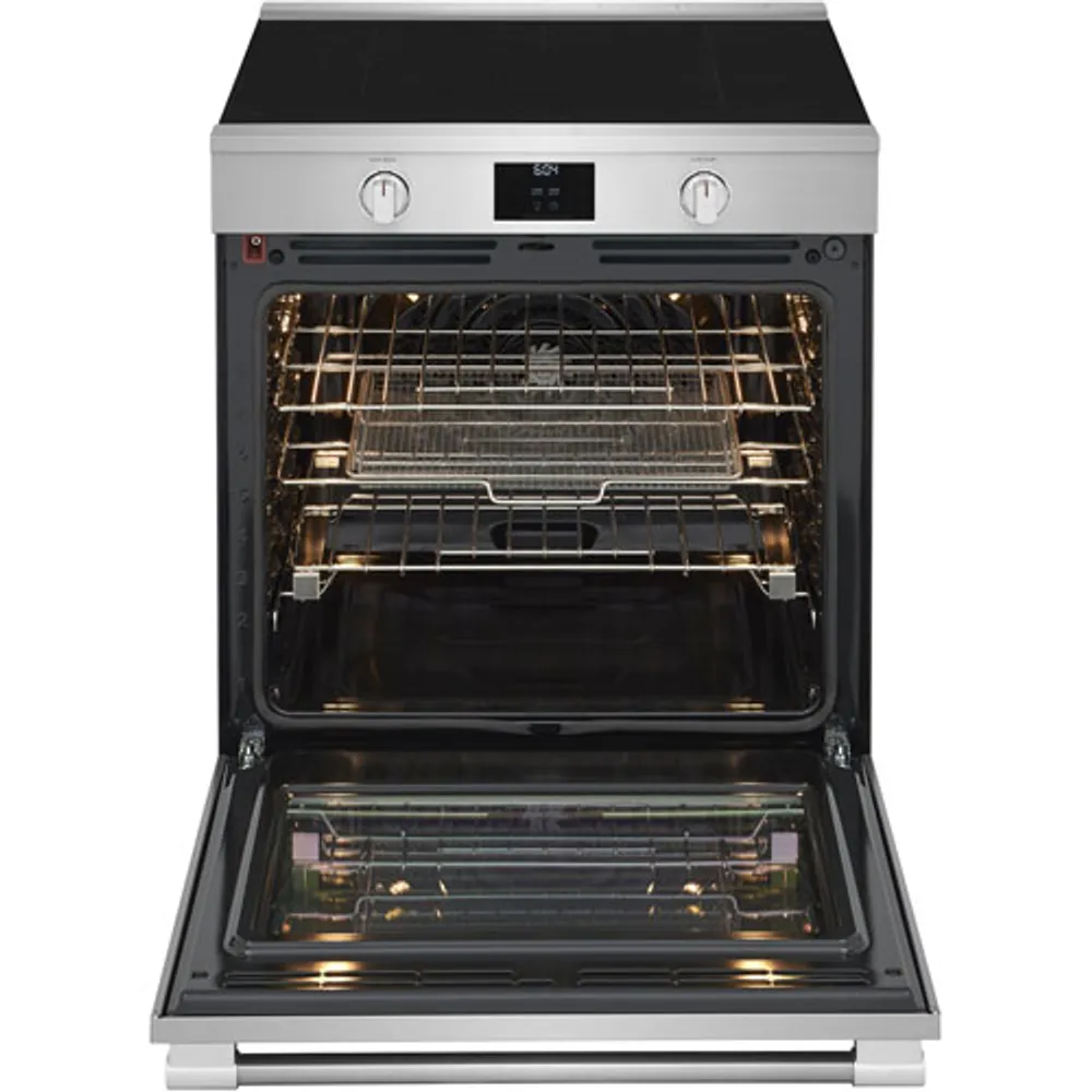 Cuisinière à induction autonome à 5 éléments avec convection véritable et friture à air chaud 6,2 pi³ 30 po Professional de Frigidaire - Acier inoxydable