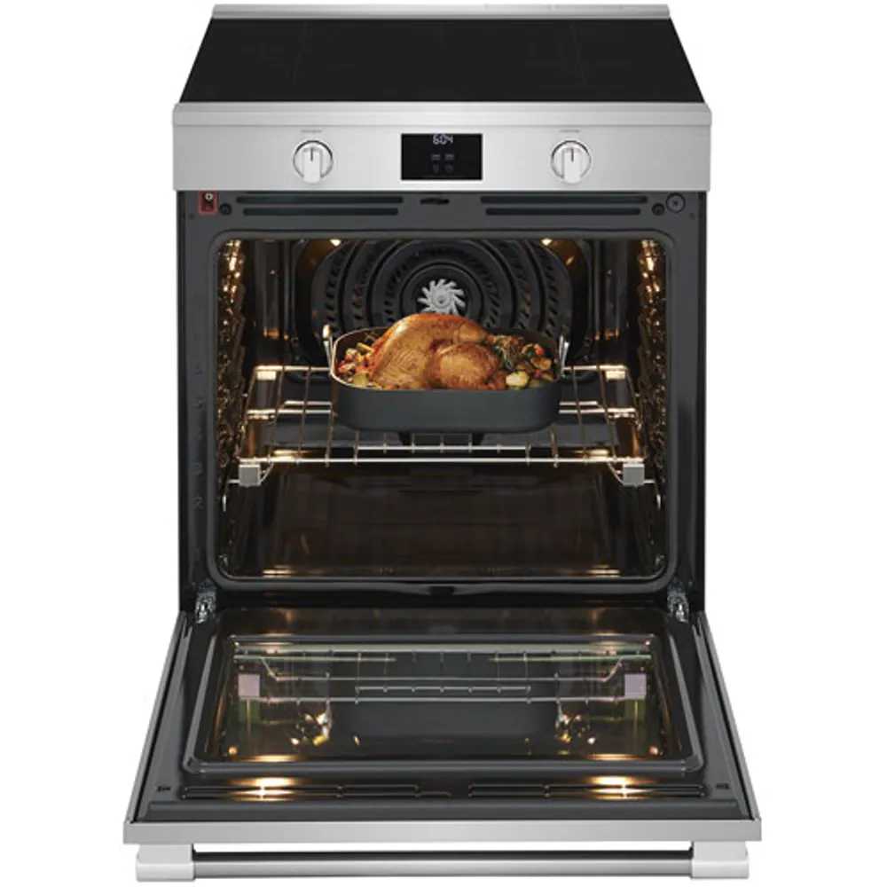 Frigidaire Professional 30" 6.2 Cu. Ft. True Convection 5-Element Freestanding Induction Air Fry Range - Stainless Steel