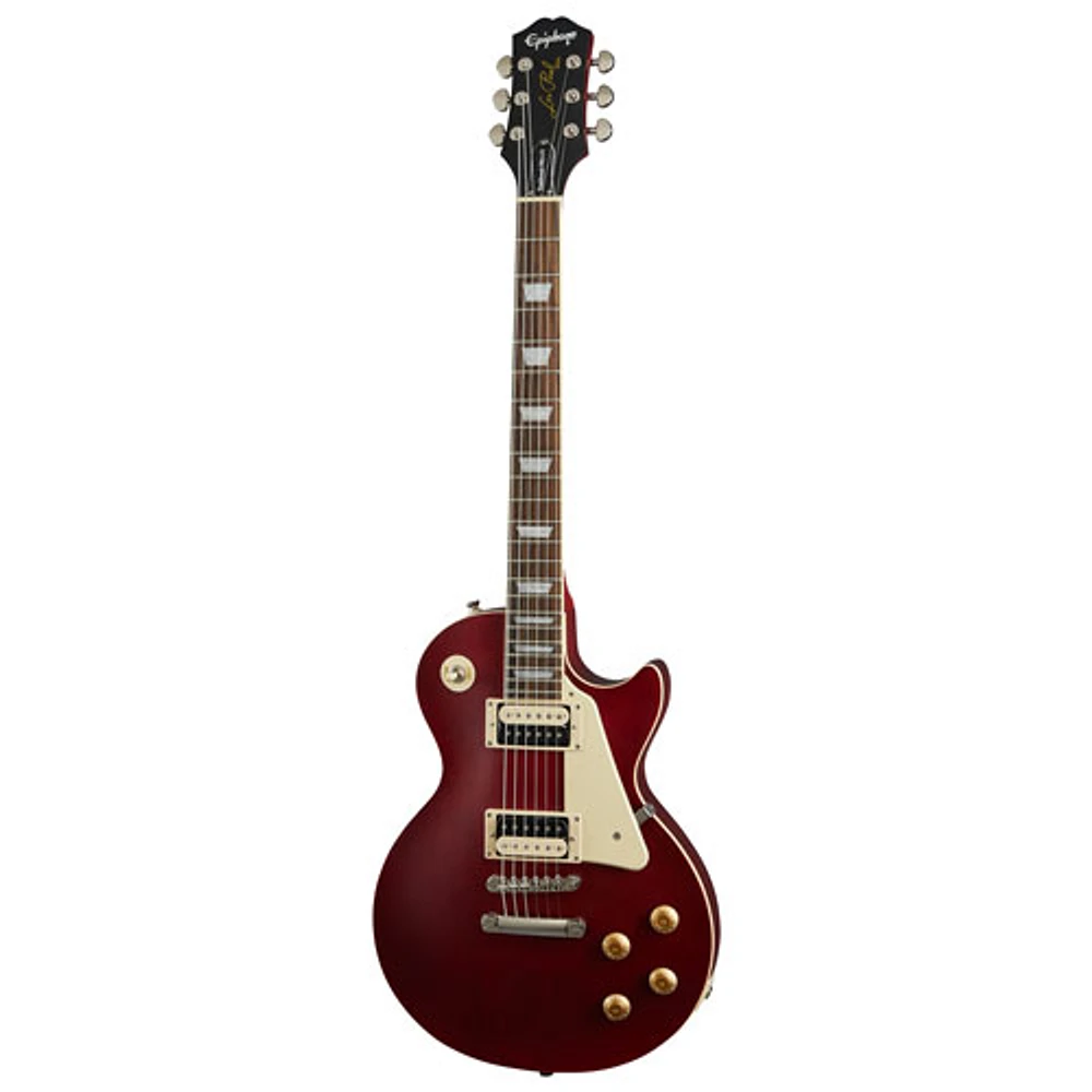 Guitare électrique Les Paul Trad Pro IV d'Epiphone (EITP4WWRNH3) - Rouge vin