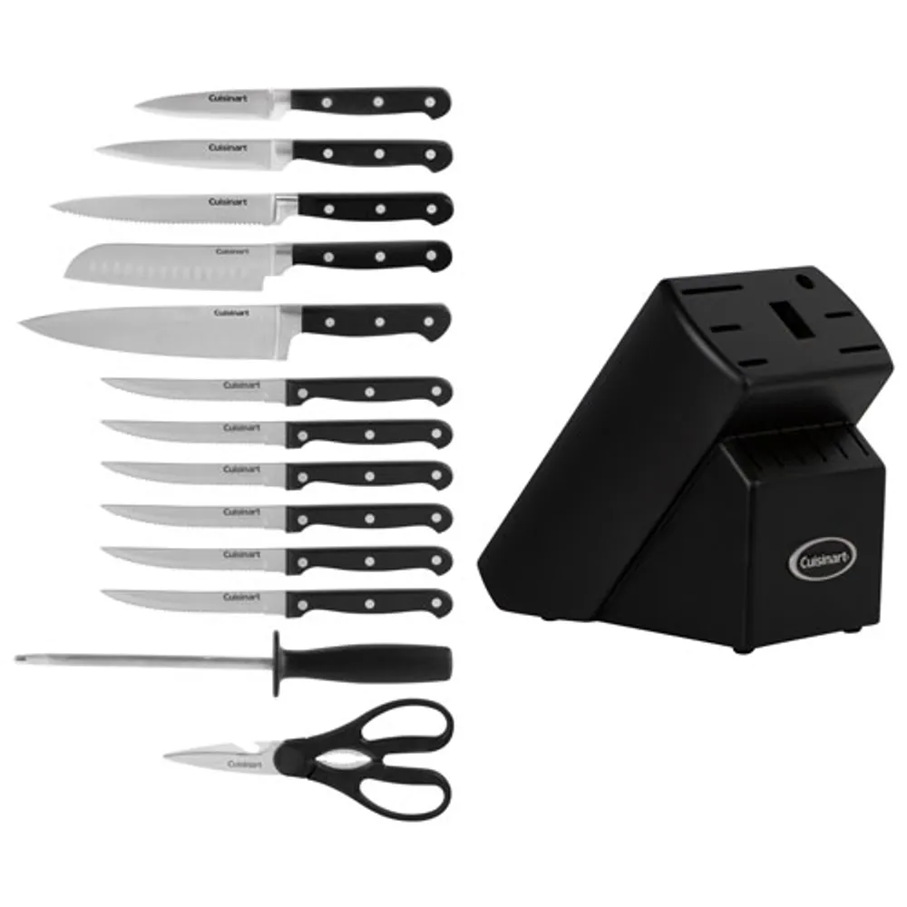 Cuisinart Stainless Steel 14-Piece Knife Block Set (TRC-14CEC)