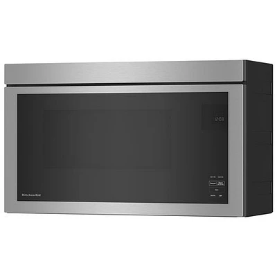 Open Box - Kitchenaid Over-The-Range Turntable Microwave - 1.1 Cu. Ft. - Stainless Steel - Perfect Condition