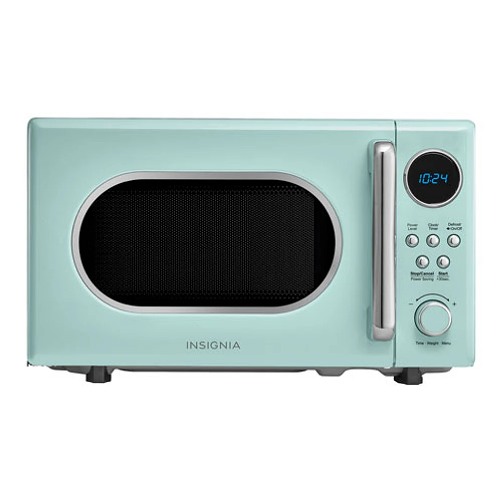 Insignia Retro 0.7 Cu. Ft. Retro Compact Microwave (NS-MW7RM5-C) - Mint - Only at Best Buy