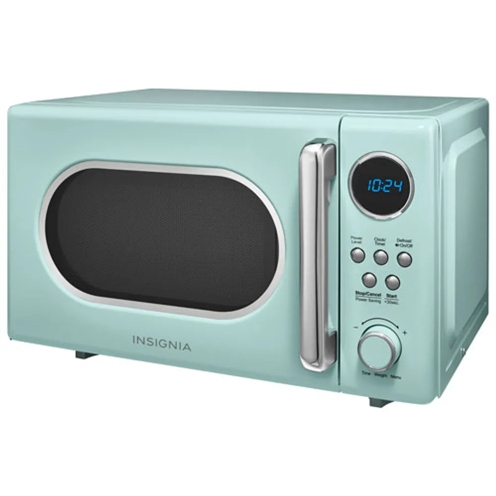 Insignia Retro 0.7 Cu. Ft. Microwave (NS-MW7RM5-C) - Mint - Only at Best Buy