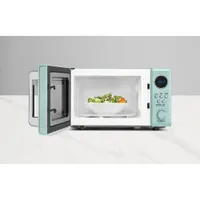 Insignia Retro 0.7 Cu. Ft. Retro Compact Microwave (NS-MW7RM5-C) - Mint - Only at Best Buy