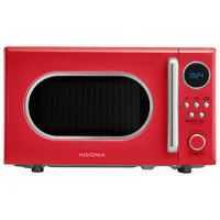 Micro-ondes compact rétro de 0,7 pi³ d'Insignia (NS-MW7RM5-C) - Rouge - Exclusivité de Best Buy