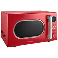 Micro-ondes compact rétro de 0,7 pi³ d'Insignia (NS-MW7RM5-C) - Rouge - Exclusivité de Best Buy