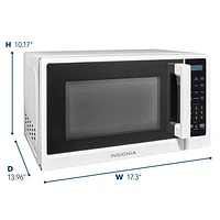 Insignia 0.7 Cu. Ft. Compact Microwave (NS-MW7WH5-C) - White - Only at Best Buy