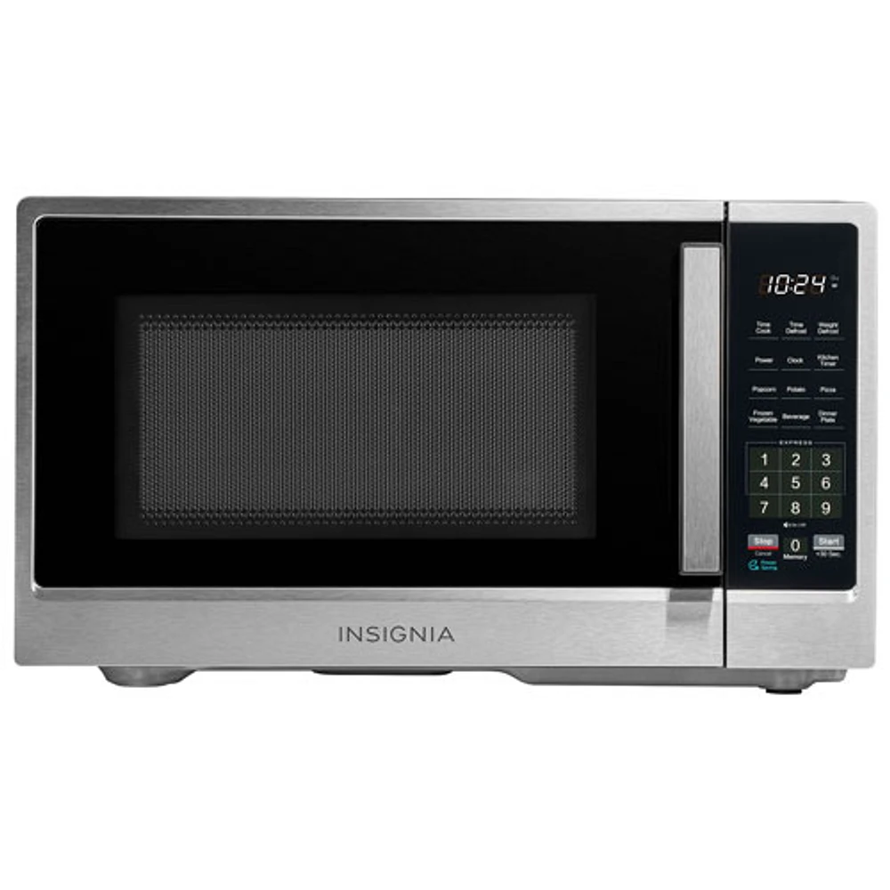 Insignia 0.9 Cu. Ft. Compact Countertop Microwave (NS-MW9SS5-C) - Stainless Steel - Only at Best Buy