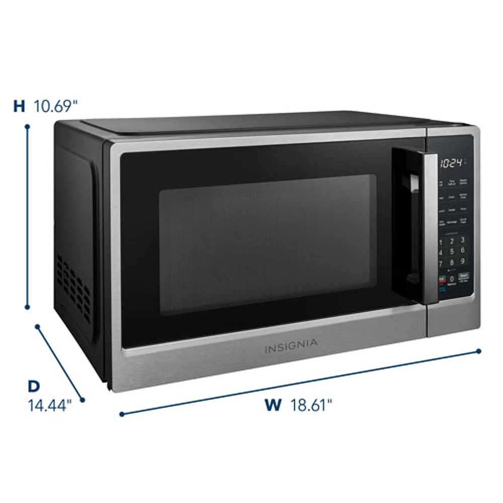 Insignia 0.9 Cu. Ft. Microwave (NS-MW9SS5-C) - Stainless Steel - Only at Best Buy