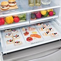 LG 36" 26.2 Cu Ft French Door Refrigerator w/ Water & Ice Dispenser (LFXS26973S) -Smudge Resistant Stainless Steel