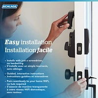 Schlage Encode Plus Smart WiFi Deadbolt Smart Lock - Satin Nickel