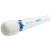 Vibromasseur rechargeable Magic Wand - Blanc/Bleu