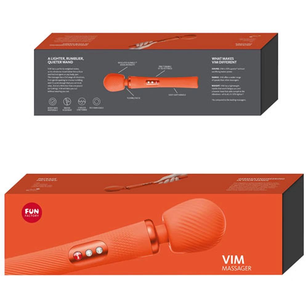 Fun Factory Vibrating Wand Massager - Orange