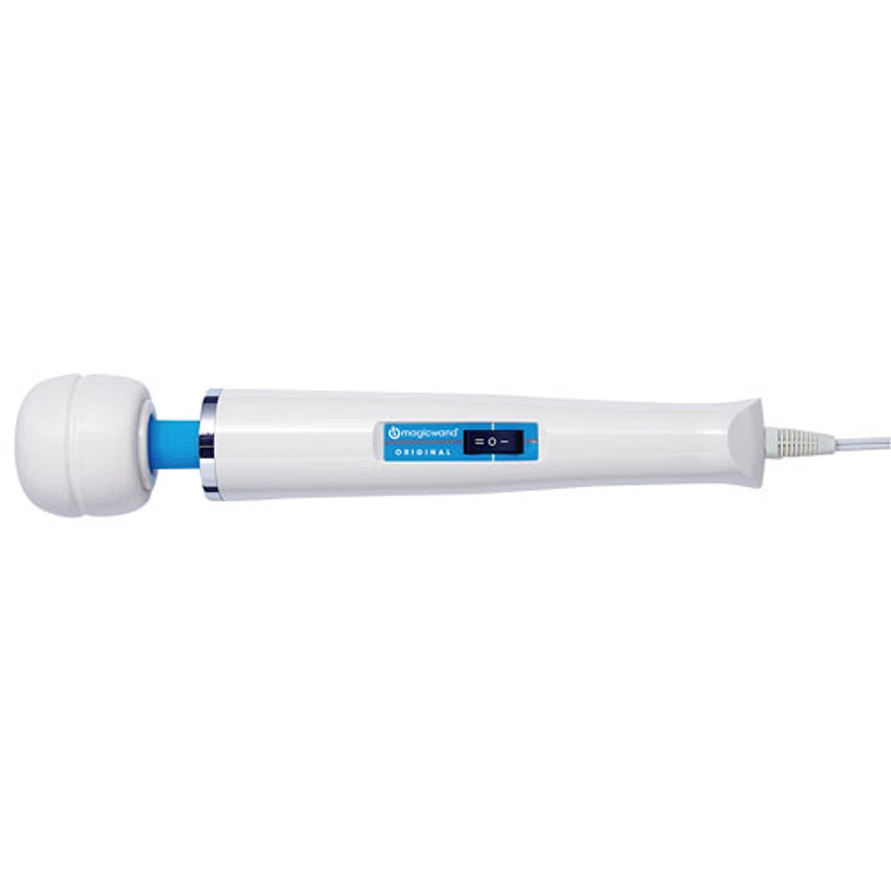 Vibromasseur original Magic Wand - Blanc/Bleu