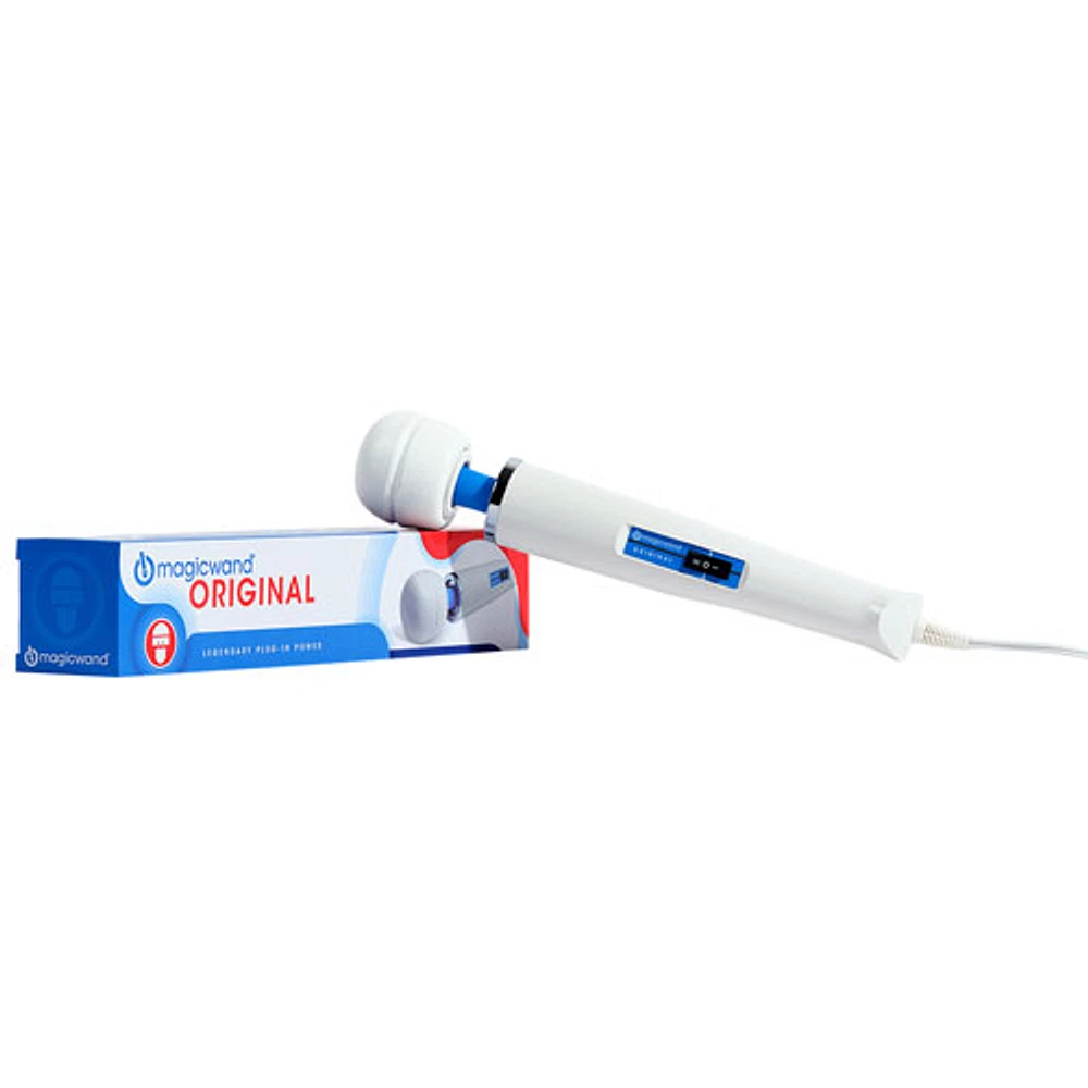 Magic Wand Original Vibrating Massager - White/Blue