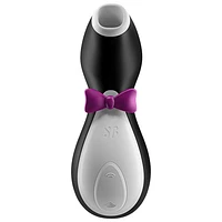 Stimulateur à l'air en forme de pingouin Satisfyer Pleasure - Noir/Blanc